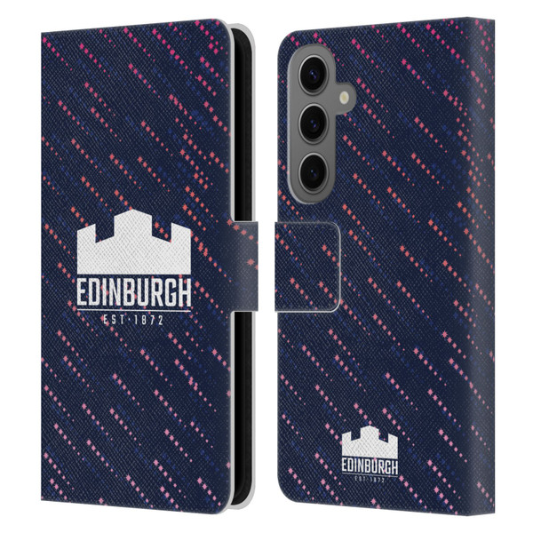 Edinburgh Rugby 2024/25 Crest Kit Training Leather Book Wallet Case Cover For Samsung Galaxy S25