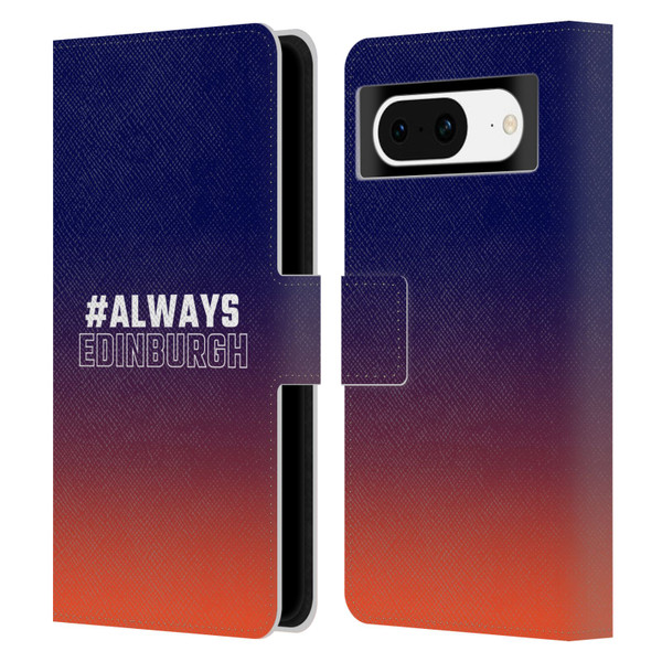 Edinburgh Rugby Logo 2 Gradient Edinburgh Leather Book Wallet Case Cover For Google Pixel 8