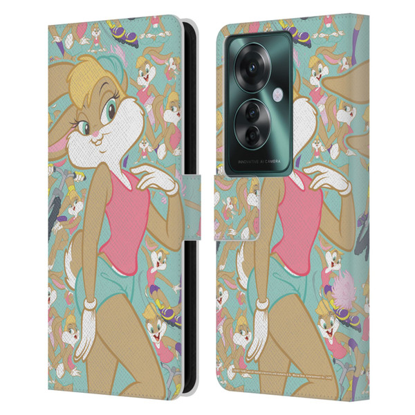 Looney Tunes Graphics and Characters Lola Bunny Leather Book Wallet Case Cover For OPPO Reno11 F 5G / F25 Pro 5G
