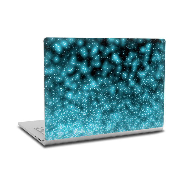 Monika Strigel Magic Lights Black Aqua Vinyl Sticker Skin Decal Cover for Microsoft Surface Book 2