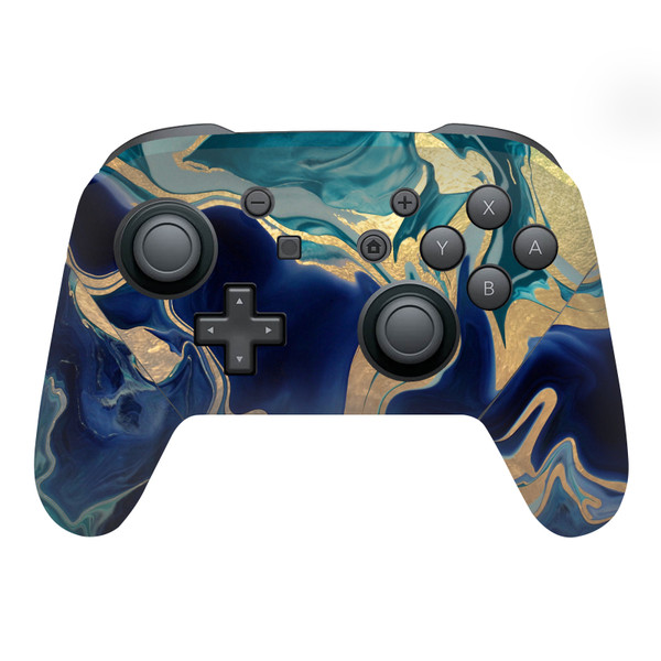 Monika Strigel Art Mix Indigo Vinyl Sticker Skin Decal Cover for Nintendo Switch Pro Controller