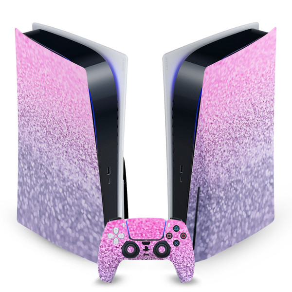 Monika Strigel Art Mix Lavender Pink Vinyl Sticker Skin Decal Cover for Sony PS5 Disc Edition Bundle