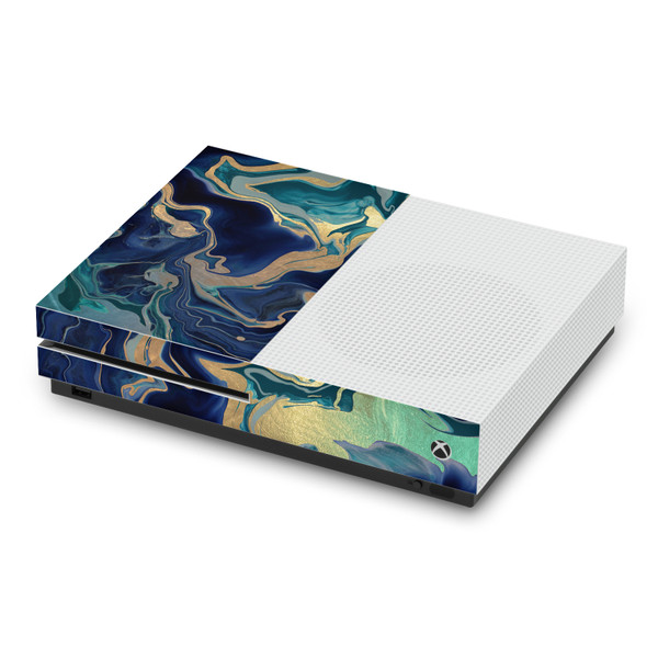 Monika Strigel Art Mix Indigo Vinyl Sticker Skin Decal Cover for Microsoft Xbox One S Console