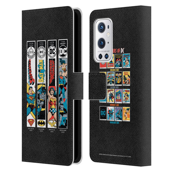 Justice League DC Comics 90th Anniversary Trinity Leather Book Wallet Case Cover For OnePlus 9 Pro