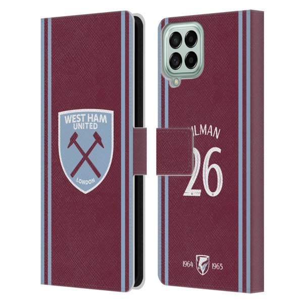 West Ham United FC 2024/25 Players Home Kit Maximilian Kilman Leather Book Wallet Case Cover For Samsung Galaxy M53 (2022)