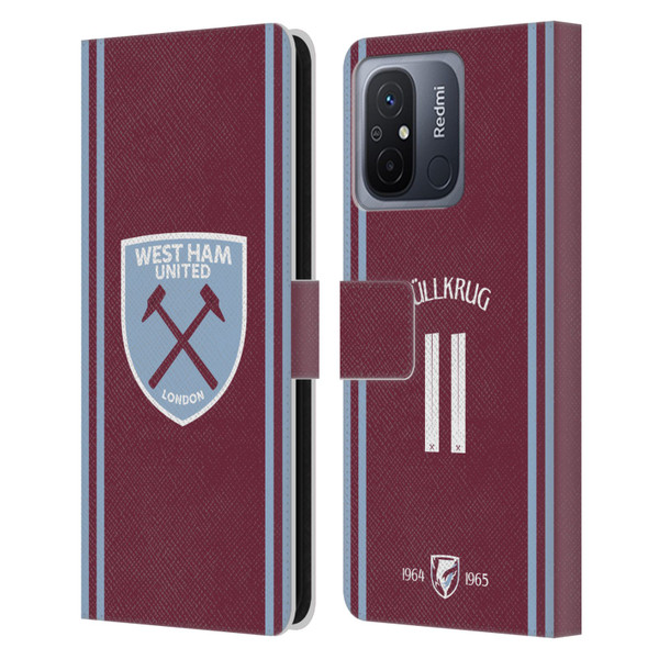 West Ham United FC 2024/25 Players Home Kit Niclas Füllkrug Leather Book Wallet Case Cover For Xiaomi Redmi 12C West Ham United FC 2024/25 Players Home Kit Niclas Füllkrug Leather Book Wallet Case Cover For Xiaomi Redmi 12C