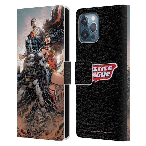 Justice League DC Comics Comic Book Covers Rebirth Trinity #1 Leather Book Wallet Case Cover For Apple iPhone 12 Pro Max
