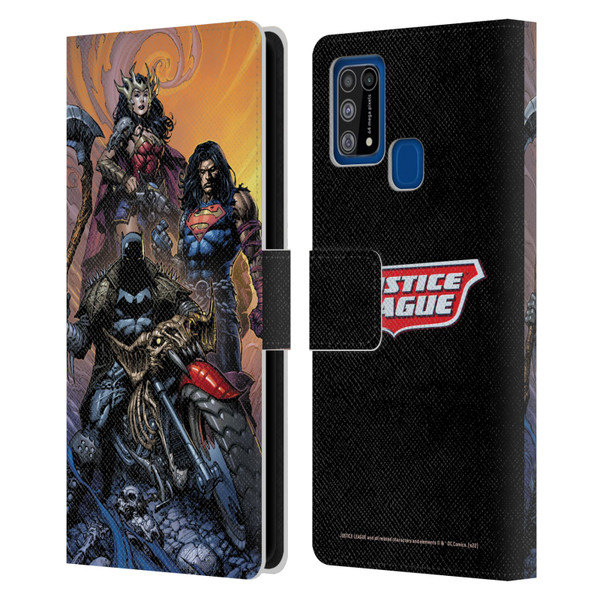 Justice League DC Comics Comic Book Covers Dark Knights Metal #1 Leather Book Wallet Case Cover For Samsung Galaxy M31 (2020)