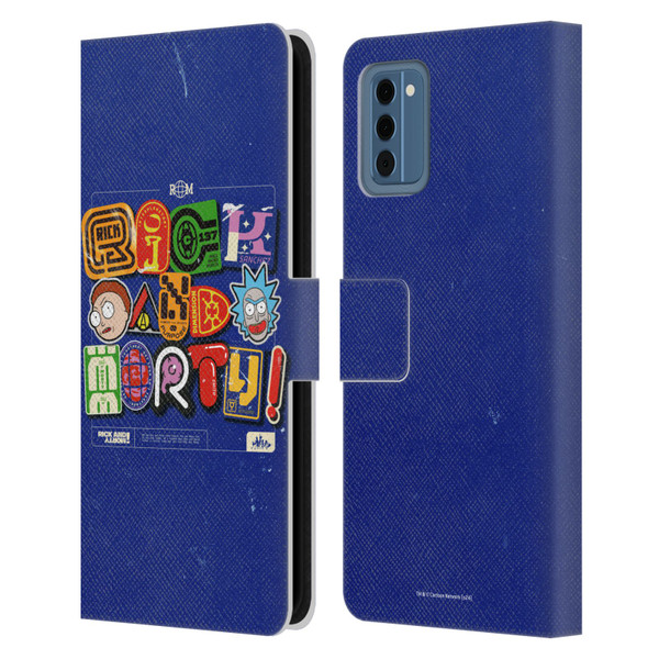 Rick And Morty Duo Graphics Typography Leather Book Wallet Case Cover For Nokia NC300
