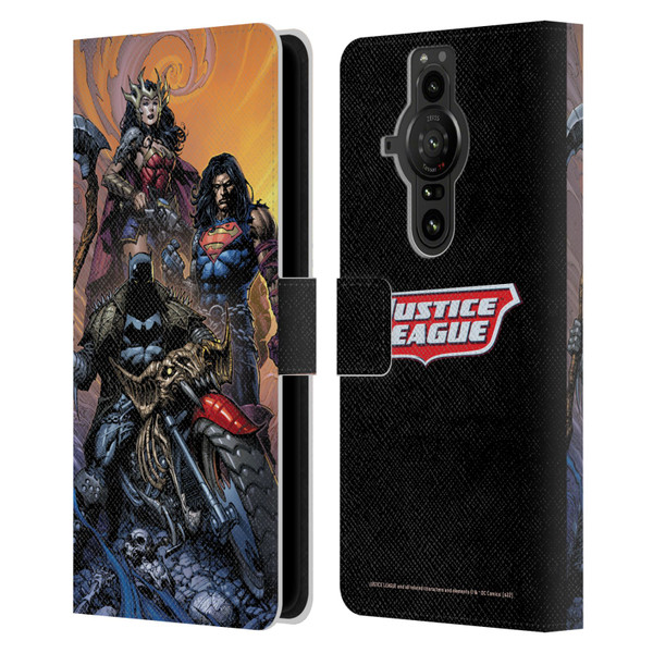 Justice League DC Comics Comic Book Covers Dark Knights Metal #1 Leather Book Wallet Case Cover For Sony Xperia Pro-I