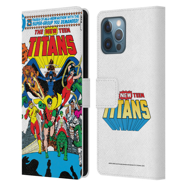 Justice League DC Comics Teen Titans Comic Art New #1 Group Leather Book Wallet Case Cover For Apple iPhone 12 Pro Max