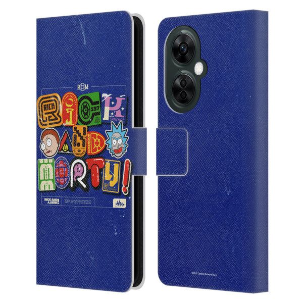 Rick And Morty Duo Graphics Typography Leather Book Wallet Case Cover For OnePlus Nord CE 3 Lite 5G