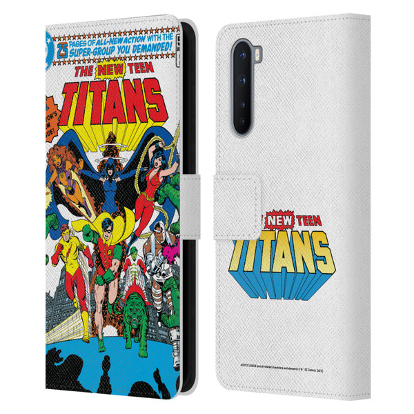 Justice League DC Comics Teen Titans Comic Art New #1 Group Leather Book Wallet Case Cover For OnePlus Nord 5G