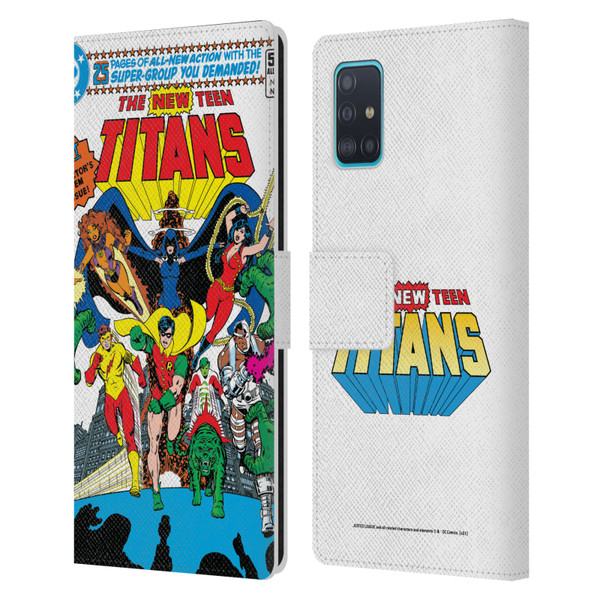 Justice League DC Comics Teen Titans Comic Art New #1 Group Leather Book Wallet Case Cover For Samsung Galaxy A51 (2019)