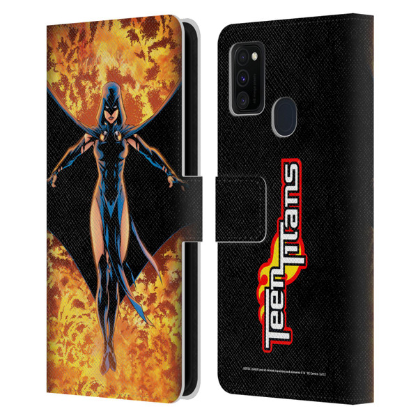 Justice League DC Comics Teen Titans Comic Art #8 Raven Leather Book Wallet Case Cover For Samsung Galaxy M30s (2019)/M21 (2020)