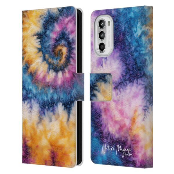 Nature Magick Color Tints Dramatic Leather Book Wallet Case Cover For Motorola Moto G52