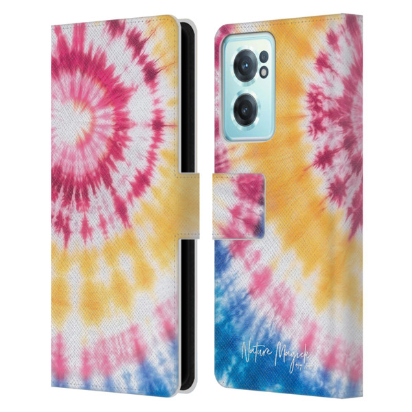 Nature Magick Color Tints Tricolor Leather Book Wallet Case Cover For OnePlus Nord CE 2 5G