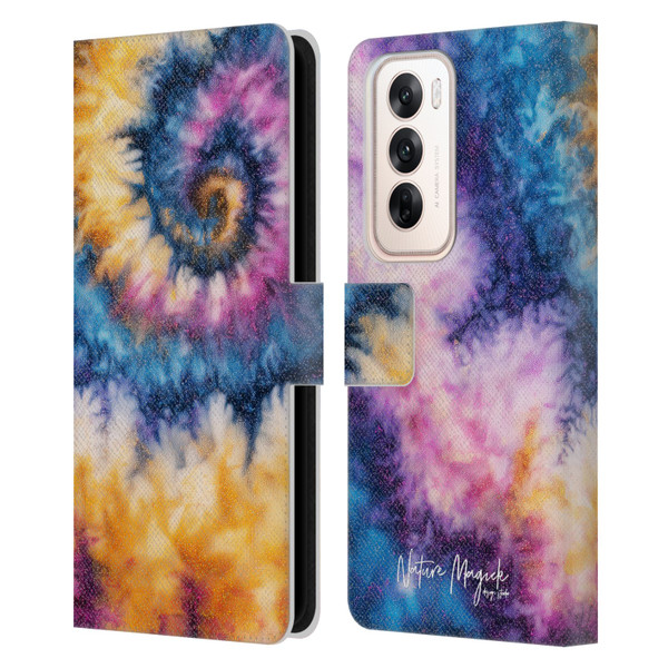 Nature Magick Color Tints Dramatic Leather Book Wallet Case Cover For OPPO Reno12 5G