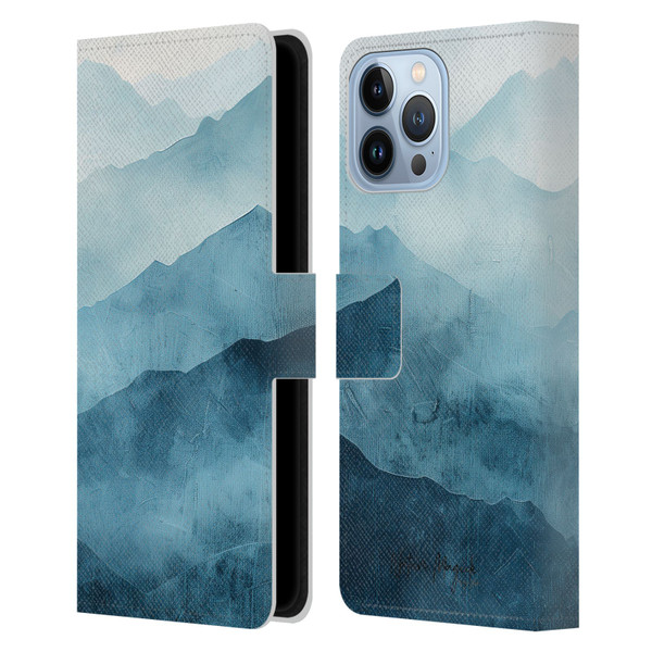 Nature Magick Fascinating Hills Blue Range Leather Book Wallet Case Cover For Apple iPhone 13 Pro Max