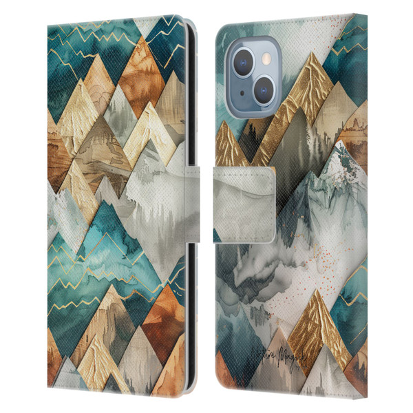 Nature Magick Fascinating Hills Decorative Leather Book Wallet Case Cover For Apple iPhone 14