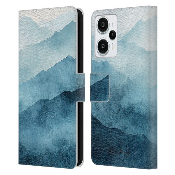 Nature Magick Fascinating Hills Blue Range Leather Book Wallet Case Cover For Xiaomi Redmi Note 12T