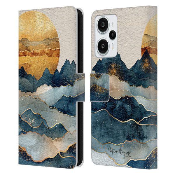 Nature Magick Fascinating Hills Under The Moon Leather Book Wallet Case Cover For Xiaomi Redmi Note 12T