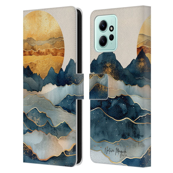 Nature Magick Fascinating Hills Under The Moon Leather Book Wallet Case Cover For Xiaomi Redmi 12