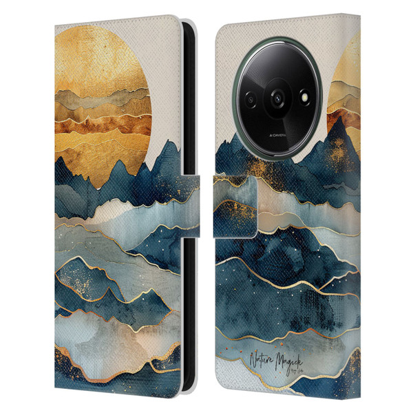 Nature Magick Fascinating Hills Under The Moon Leather Book Wallet Case Cover For Xiaomi Redmi A3