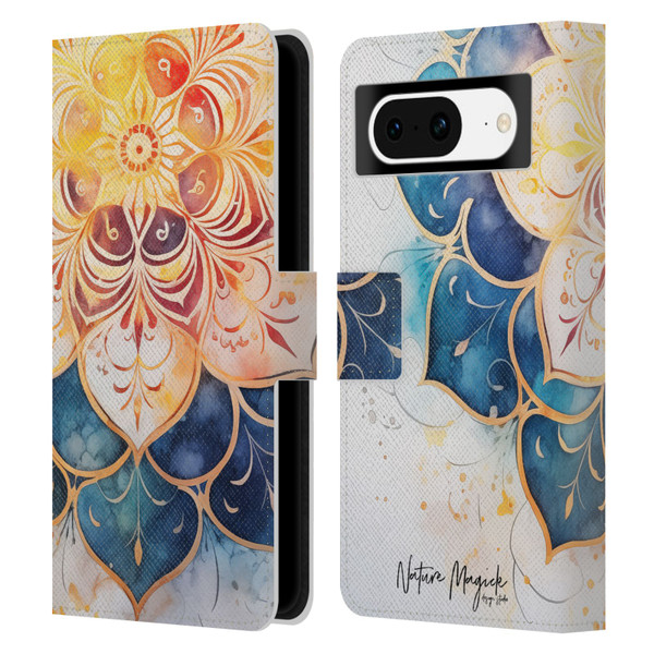 Nature Magick Lush Ring Wealth Leather Book Wallet Case Cover For Google Pixel 8