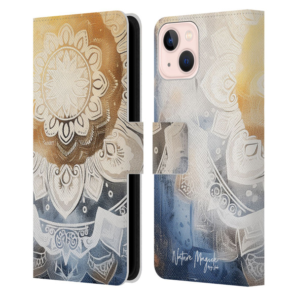 Nature Magick Lush Ring Healing Leather Book Wallet Case Cover For Apple iPhone 13