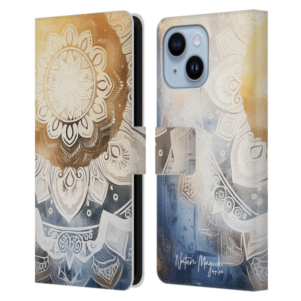 Nature Magick Lush Ring Healing Leather Book Wallet Case Cover For Apple iPhone 14 Plus