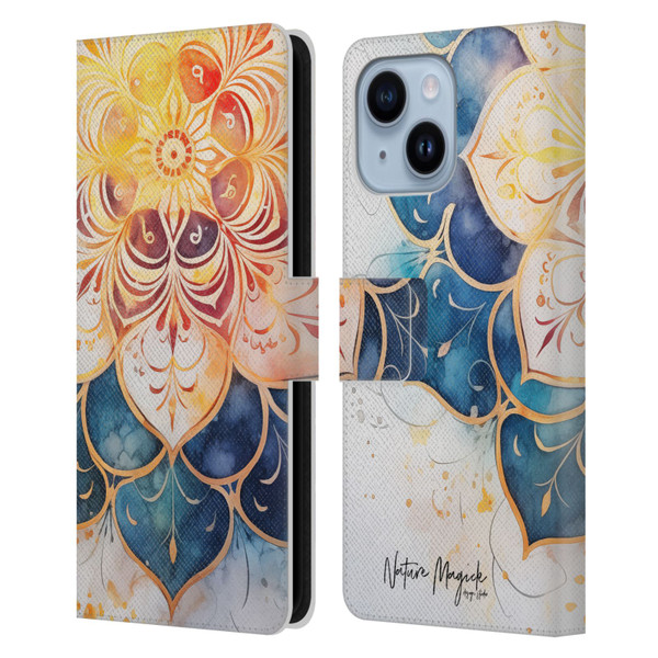 Nature Magick Lush Ring Wealth Leather Book Wallet Case Cover For Apple iPhone 14 Plus