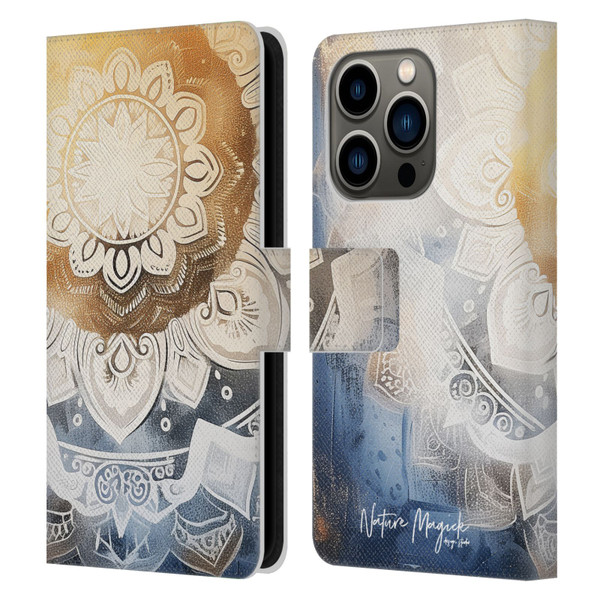 Nature Magick Lush Ring Healing Leather Book Wallet Case Cover For Apple iPhone 14 Pro