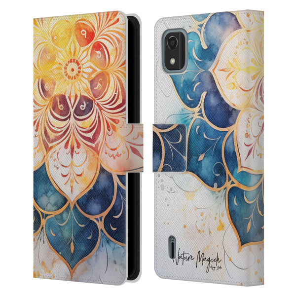 Nature Magick Lush Ring Wealth Leather Book Wallet Case Cover For Nokia C2 2nd Edition