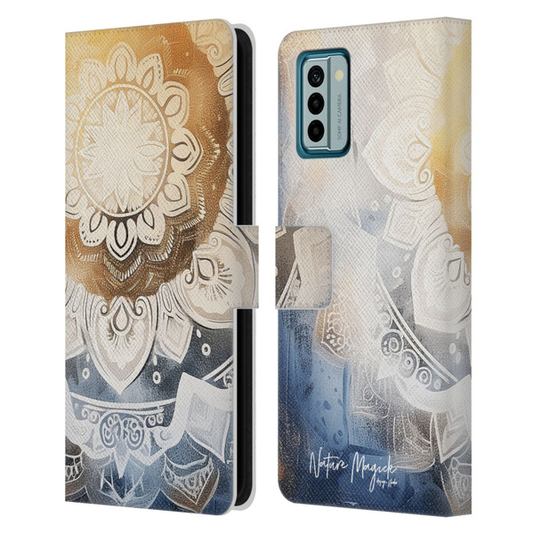 Nature Magick Lush Ring Healing Leather Book Wallet Case Cover For Nokia G42