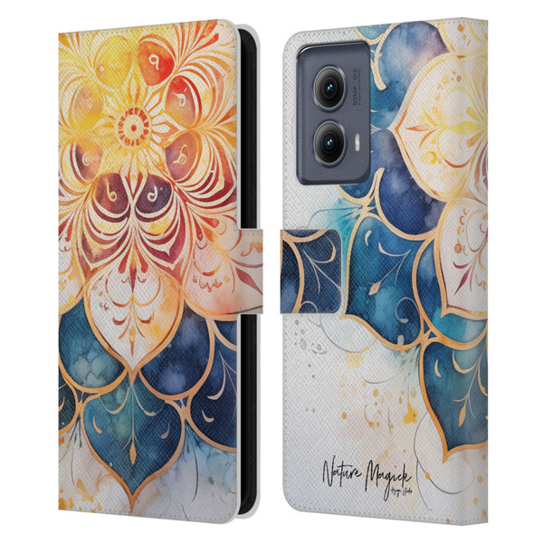 Nature Magick Lush Ring Wealth Leather Book Wallet Case Cover For Motorola Edge (2024)