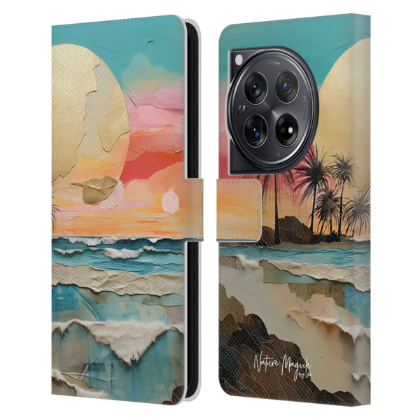Nature Magick Various Collection Moon Tides Leather Book Wallet Case Cover For OnePlus 12