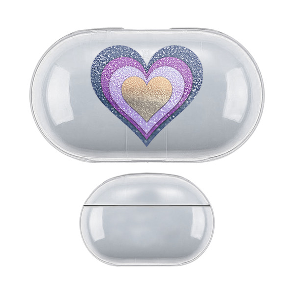 Monika Strigel Heart In Heart Indigo Clear Hard Crystal Cover for Samsung Galaxy Buds / Buds Plus