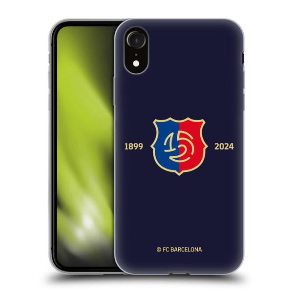 FC Barcelona 125th Anniversary Logo Stack Soft Gel Case for Apple iPhone XR