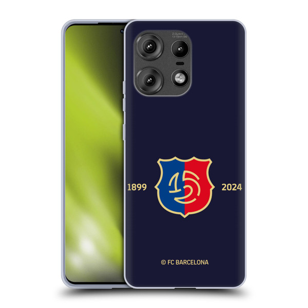 FC Barcelona 125th Anniversary Logo Stack Soft Gel Case for Motorola Edge 50 Pro