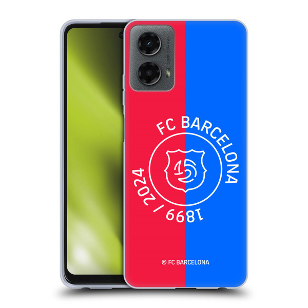 FC Barcelona 125th Anniversary Red & Blue Soft Gel Case for Motorola Moto G (2024)