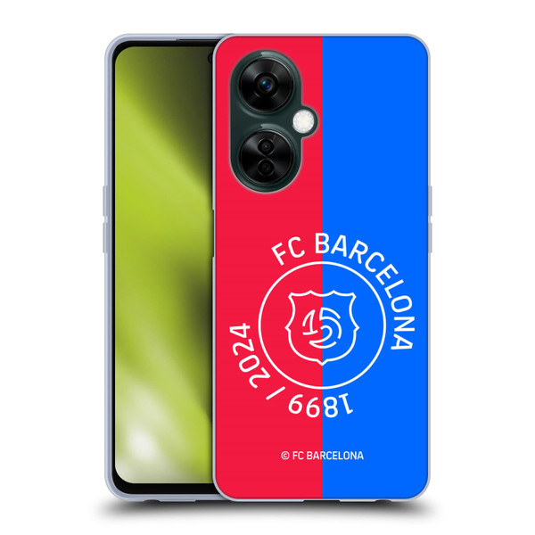 FC Barcelona 125th Anniversary Red & Blue Soft Gel Case for OnePlus Nord N30