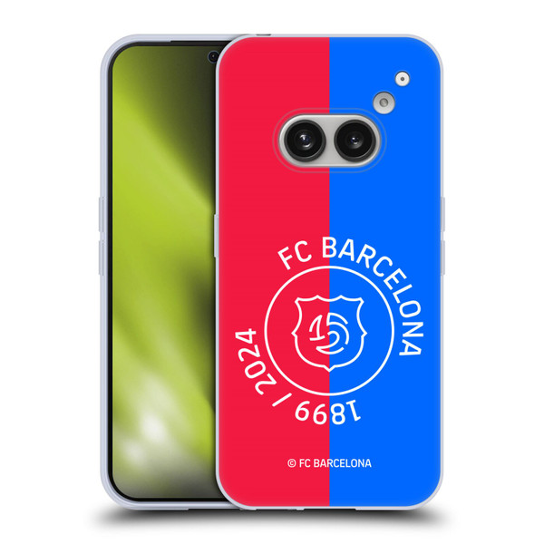 FC Barcelona 125th Anniversary Red & Blue Soft Gel Case for Nothing Phone (2a)