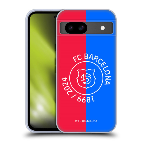 FC Barcelona 125th Anniversary Red & Blue Soft Gel Case for Google Pixel 8a