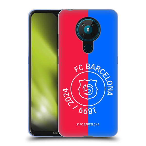 FC Barcelona 125th Anniversary Red & Blue Soft Gel Case for Nokia 5.3