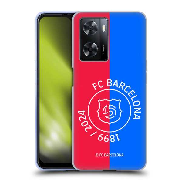 FC Barcelona 125th Anniversary Red & Blue Soft Gel Case for OPPO A57s