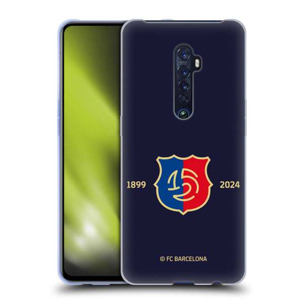 FC Barcelona 125th Anniversary Logo Stack Soft Gel Case for OPPO Reno 2