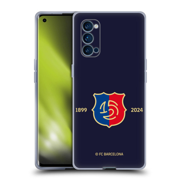 FC Barcelona 125th Anniversary Logo Stack Soft Gel Case for OPPO Reno 4 Pro 5G