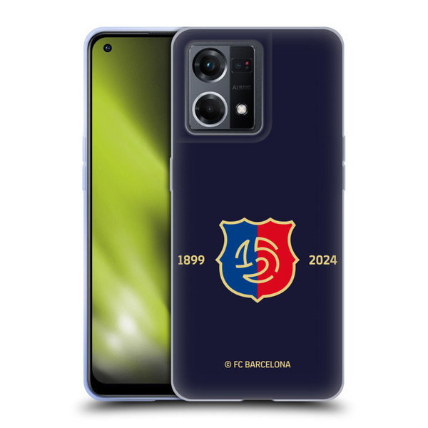 FC Barcelona 125th Anniversary Logo Stack Soft Gel Case for OPPO Reno8 4G