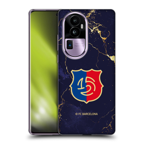 FC Barcelona 125th Anniversary Logo Marble Soft Gel Case for OPPO Reno10 Pro+